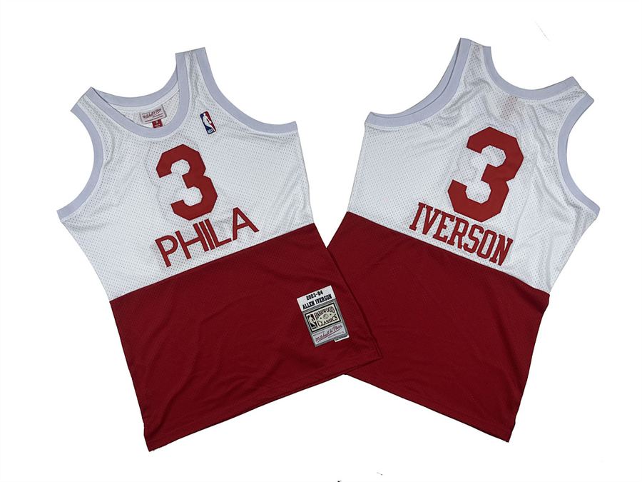 76ers #3 Allen Iverson Retro Jersey