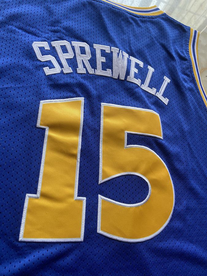 Warriors #15 Blue Retro Jersey