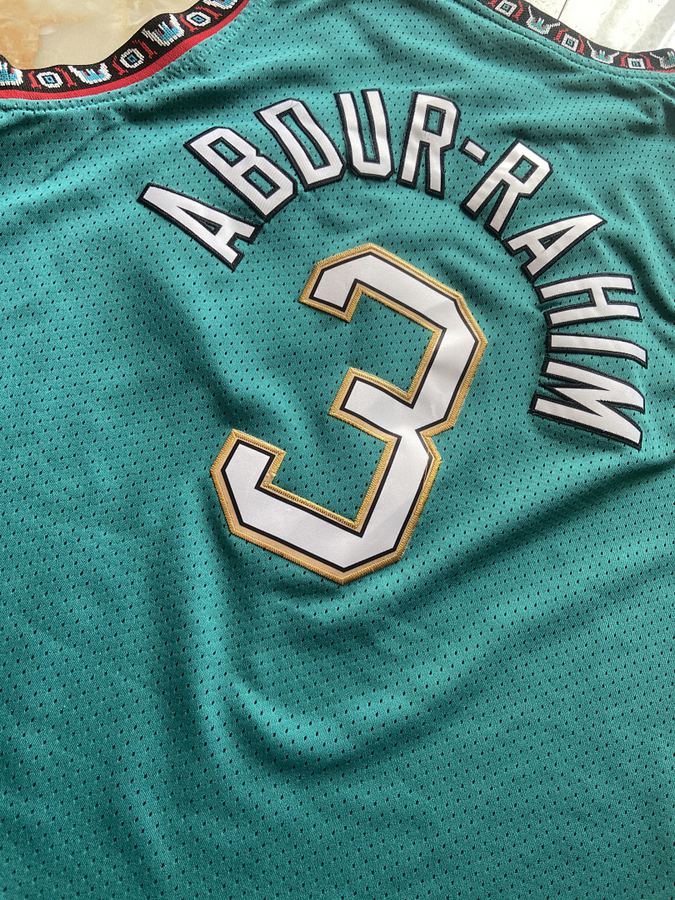 Grizzlies #3 Green Retro Jersey