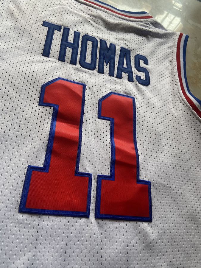 Pistons #11 White Jersey