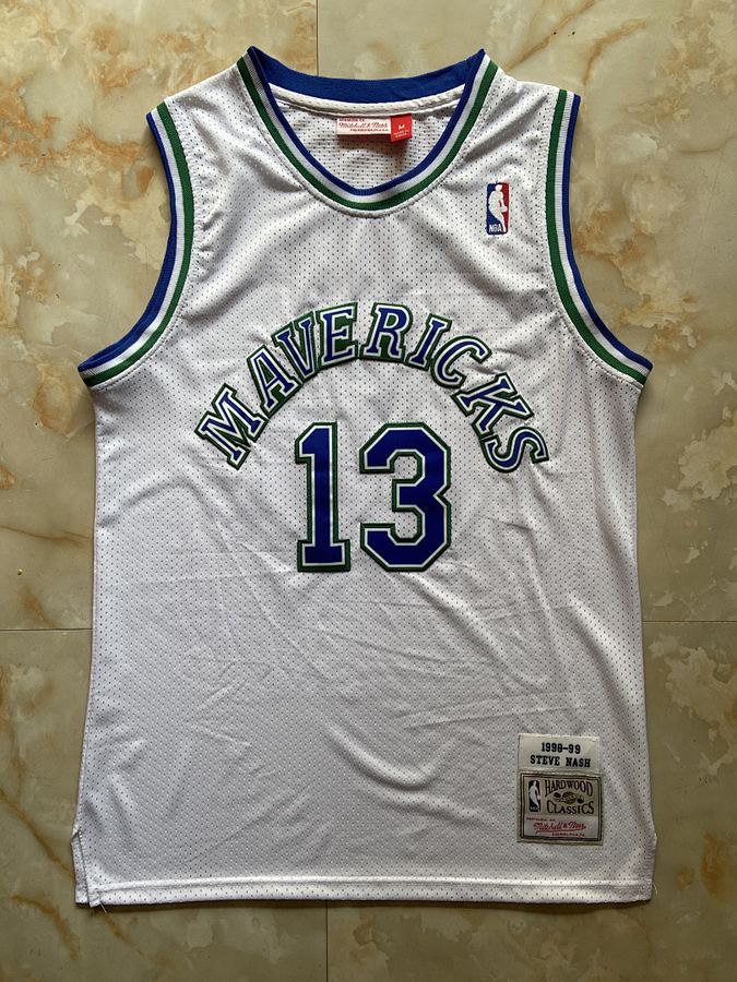 Mavericks #13 White Jersey
