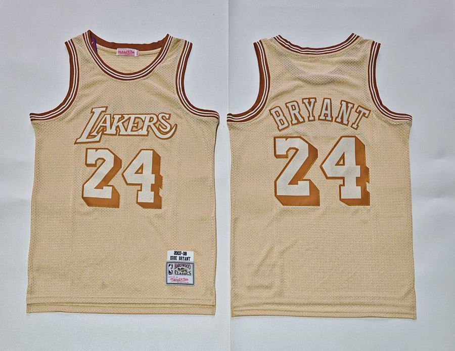 Lakers #24 Gold Retro Jersey