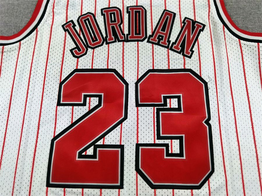 Bulls #23 White Jersey