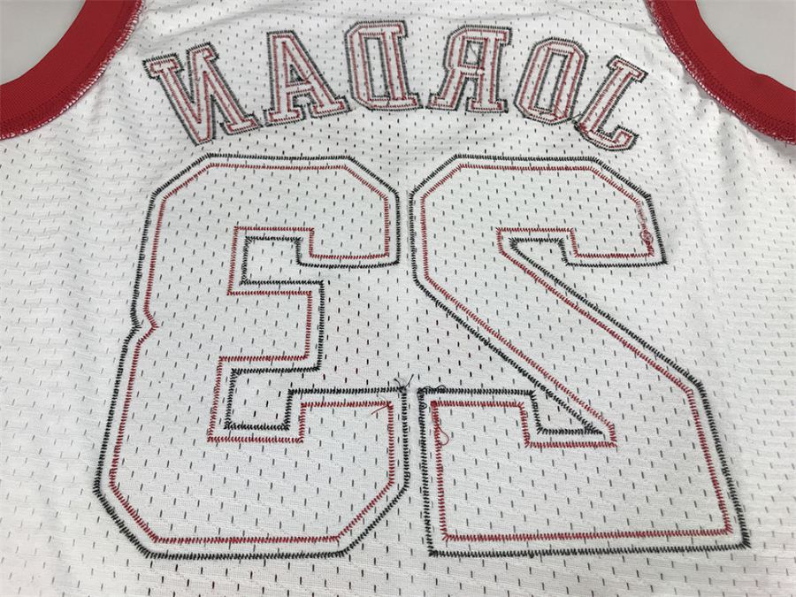 Bulls #23 White Jersey