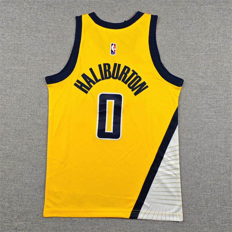 Pacers #0 Yellow Kids Jersey