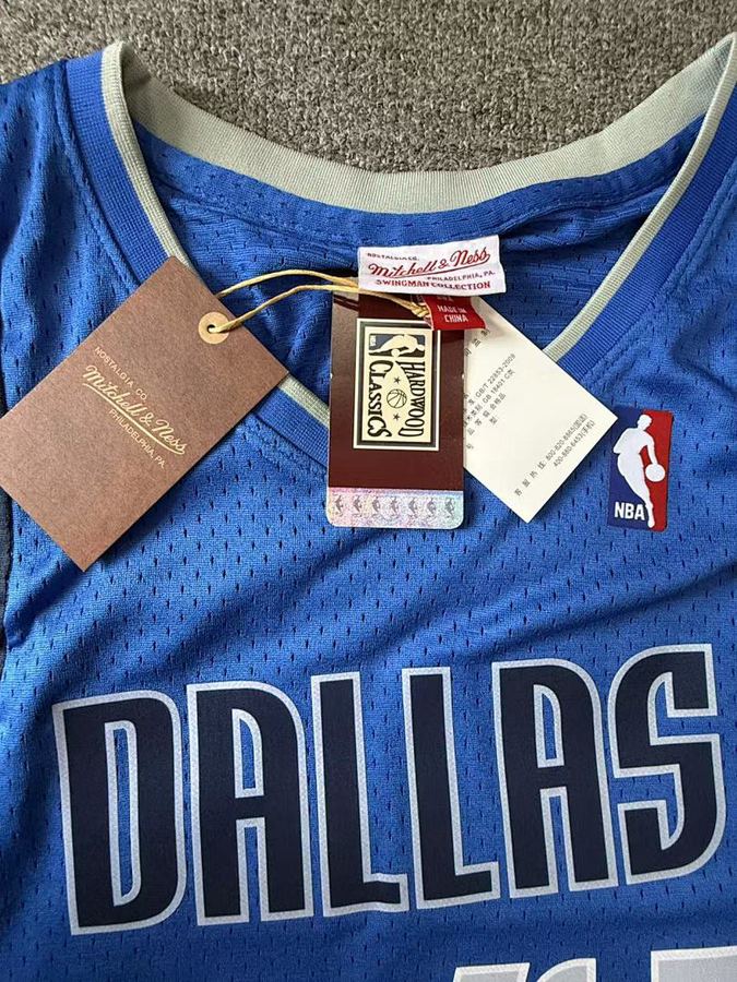 Mavericks #41 Dirk Nowitzki Blue Retro Heat Pressed Jersey