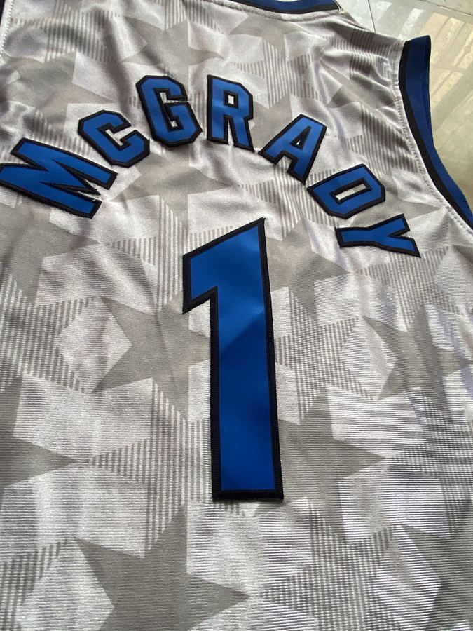 Magic #1 Tracy McGrady White Jersey