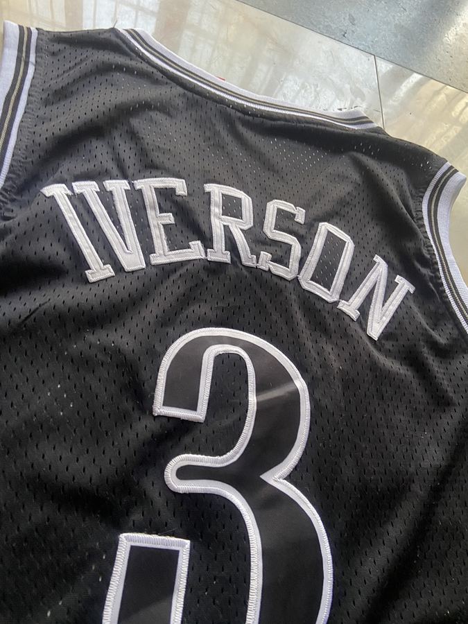Allen Iverson #3 Black Retro Jersey