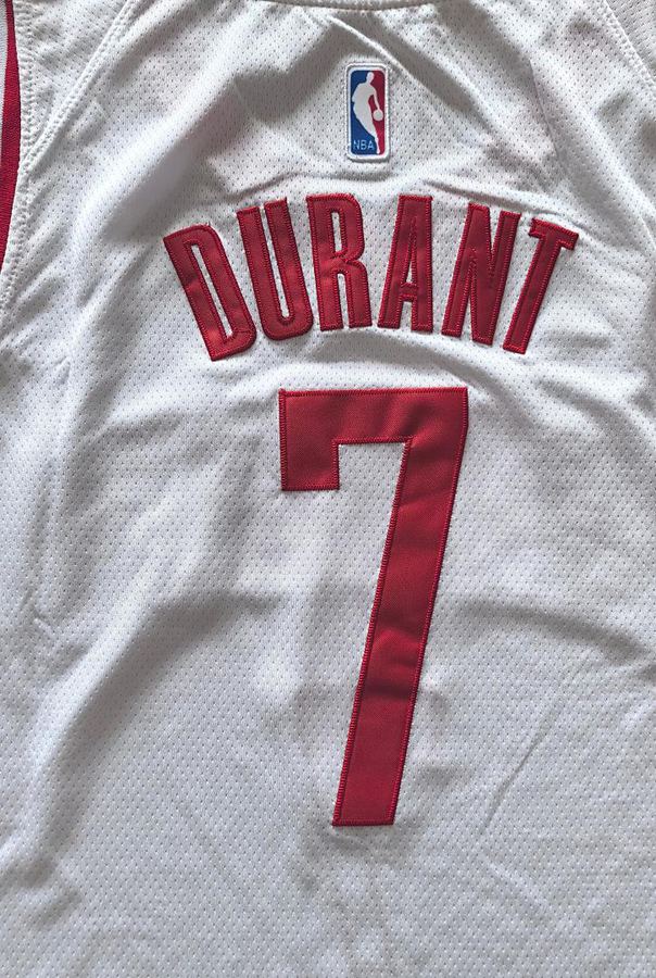 Rockets Kevin Durant White Jersey