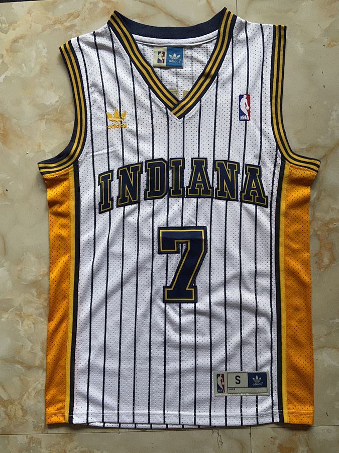 Pacers #7 Shaquille O'Neal White Jersey
