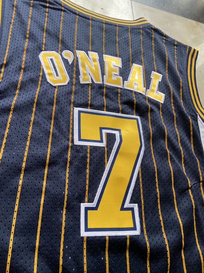 Pacers #7 Shaquille O'Neal Blue Jersey