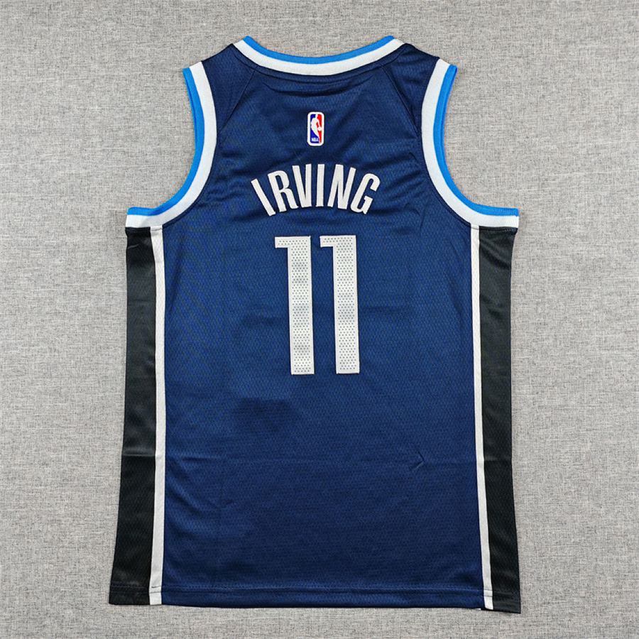 Mavericks #11 Navy Blue Statement Kids Jersey