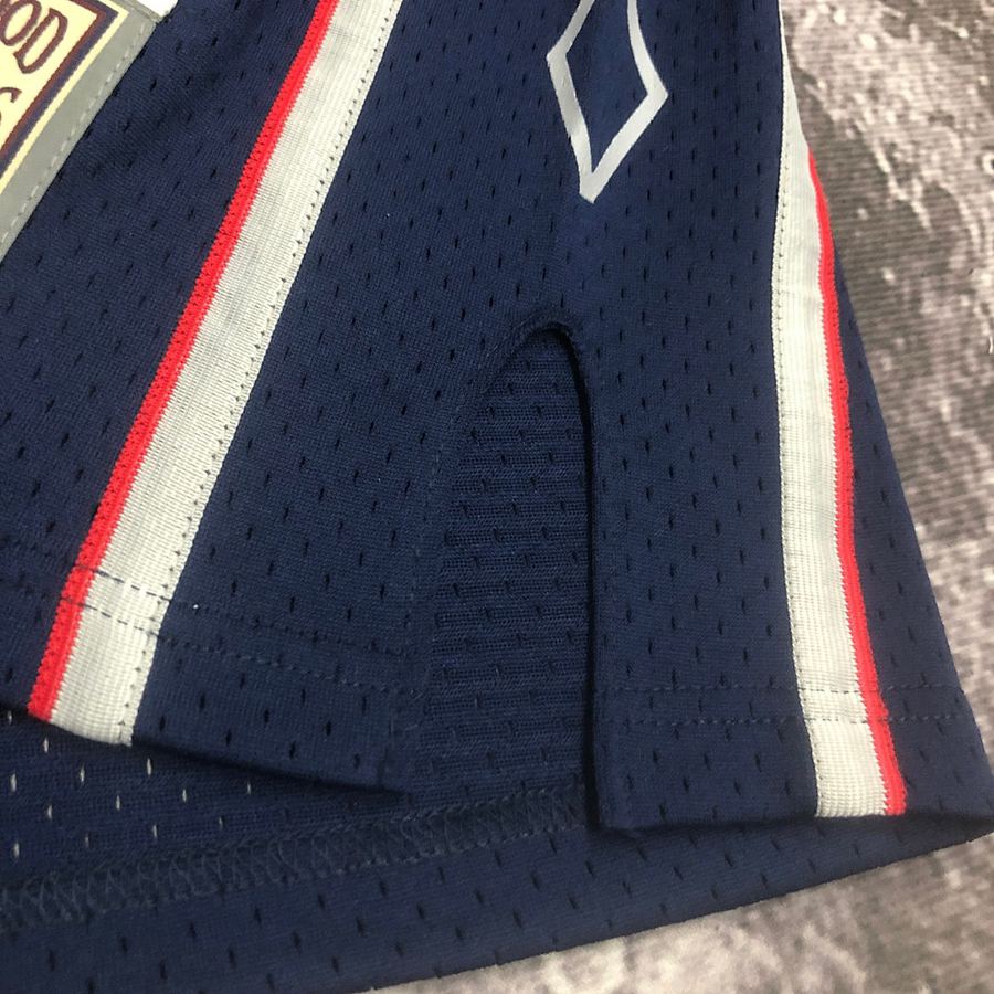 Nets #15 Vince Carter Blue Retro Heat Pressed Jersey