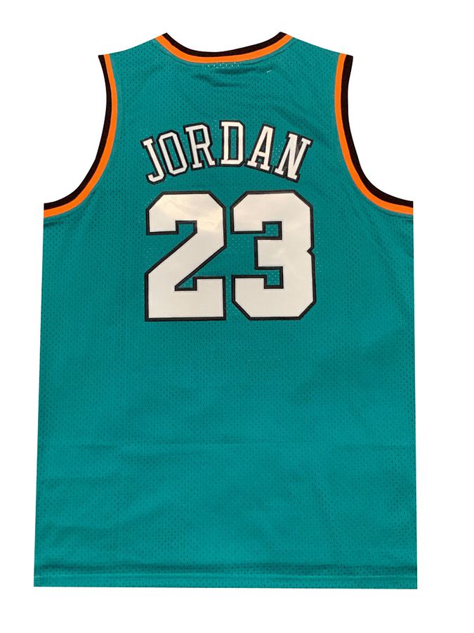 Bulls Michael Jordan Green Retro Jersey