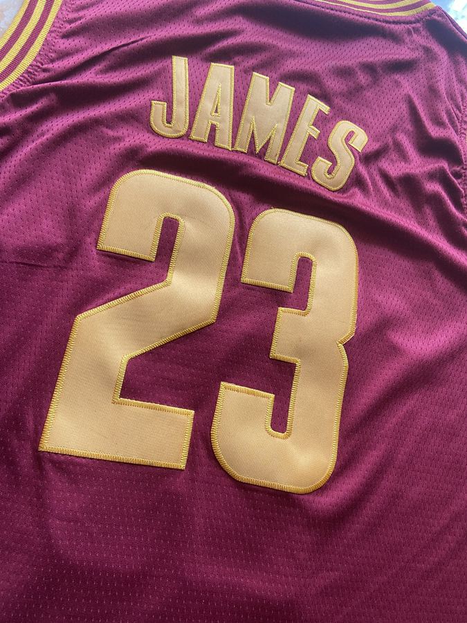 Cavaliers #23 LeBron James Red Jersey