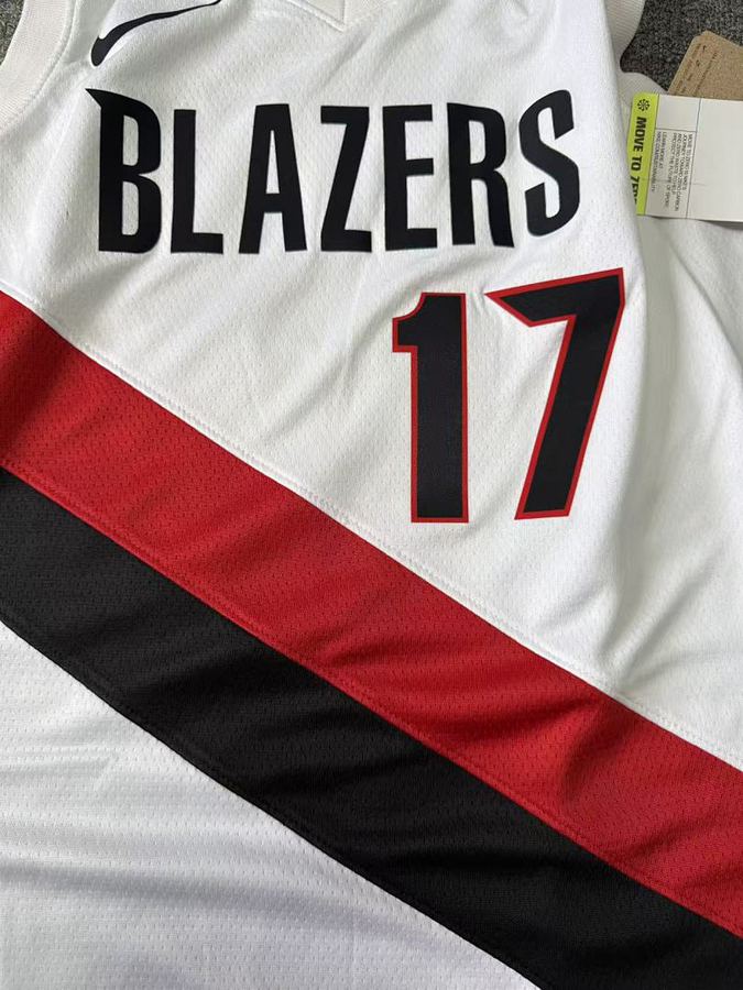 Trail Blazers White Jersey