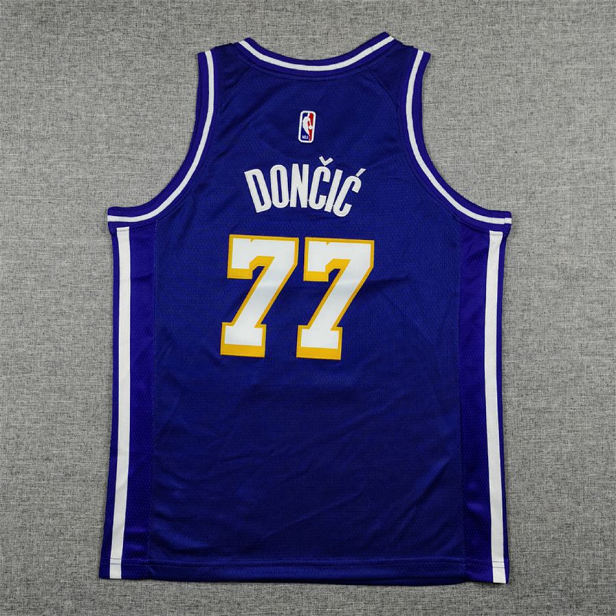 Lakers #77 Purple City Edition Kids Jersey