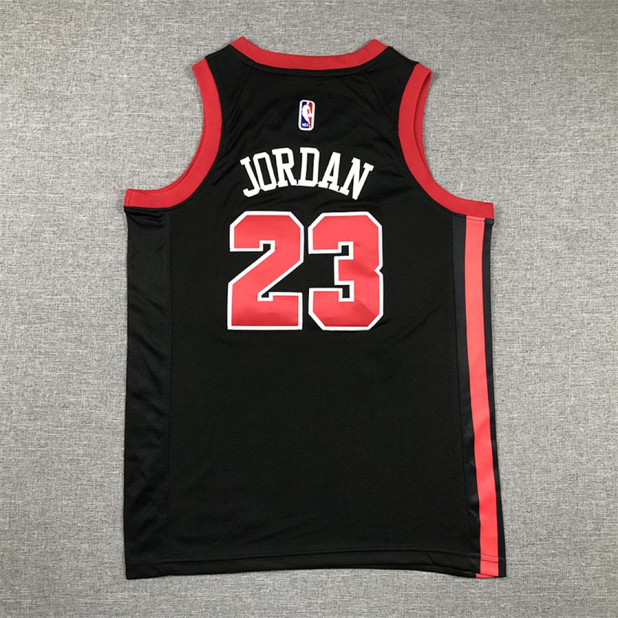 Bulls #23 Black City Edition Kids Jersey