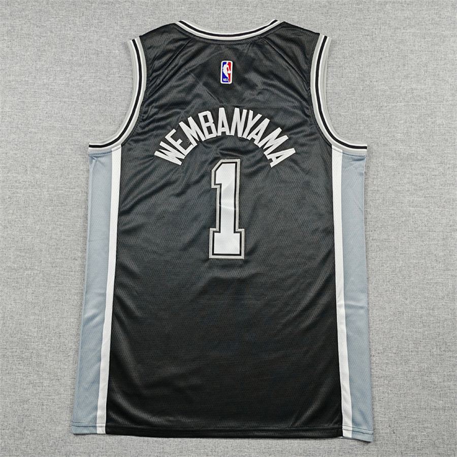 Spurs #1 Black Jersey