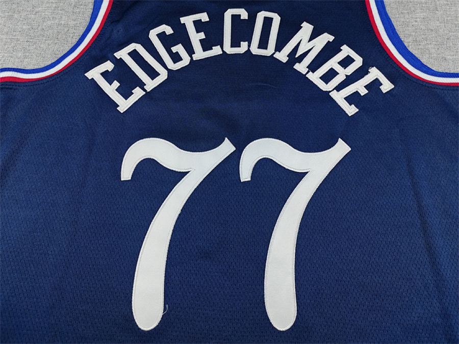 76ers #77 Navy Blue City Edition Jersey