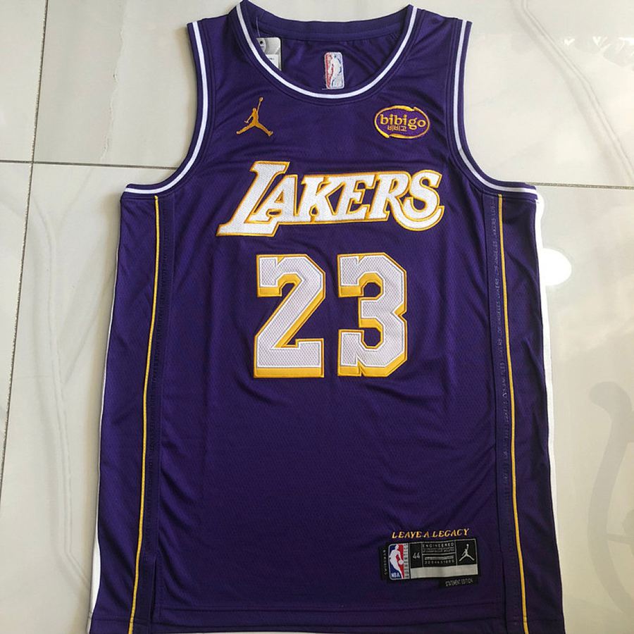Lakers #23 Purple Jersey XS-XXL