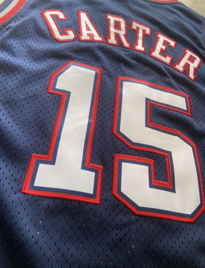 Nets #15 Vince Carter Blue Jersey