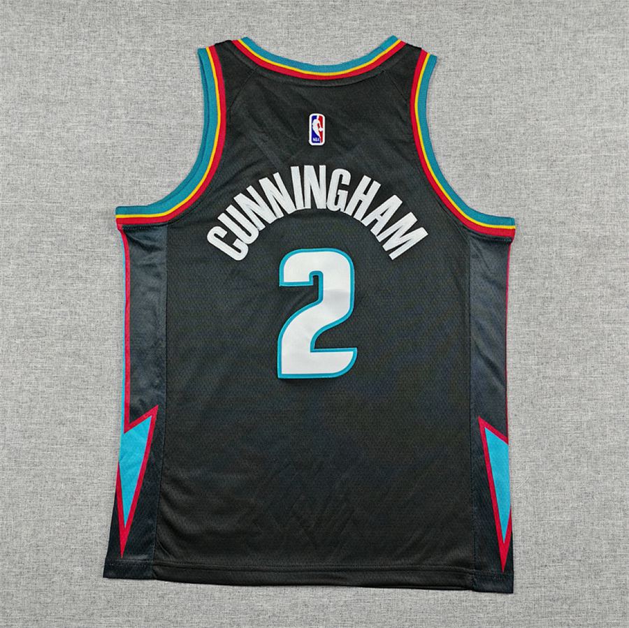 Pistons #2 Black City Edition Kids Jersey