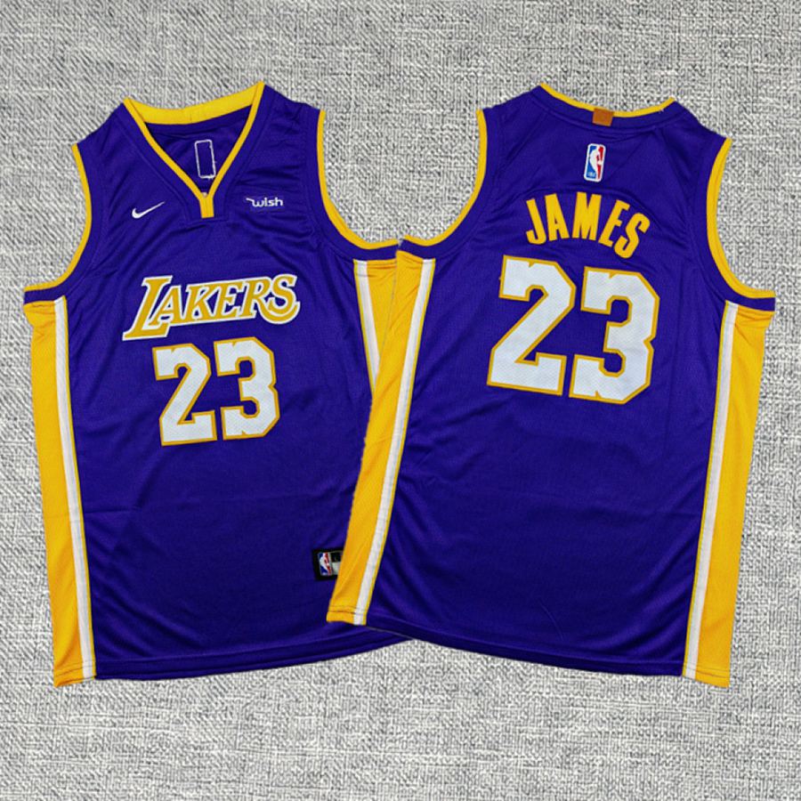 Lakers #23 Purple Kids Jersey