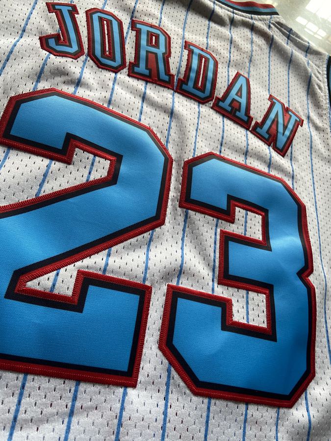 Bulls #23 White Jersey