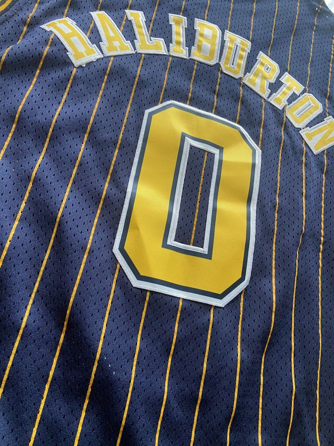 Pacers Navy Blue Retro Jersey