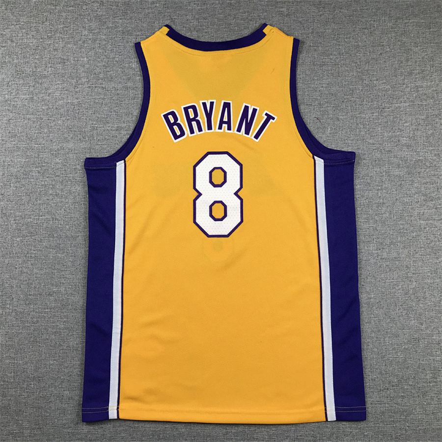 Lakers #8 Yellow Kids Jersey