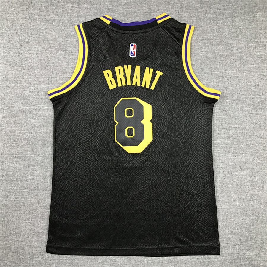 Lakers #8 Black Kids Jersey