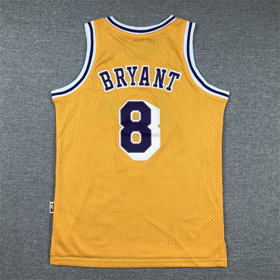 Lakers #8 Yellow Kids Jersey
