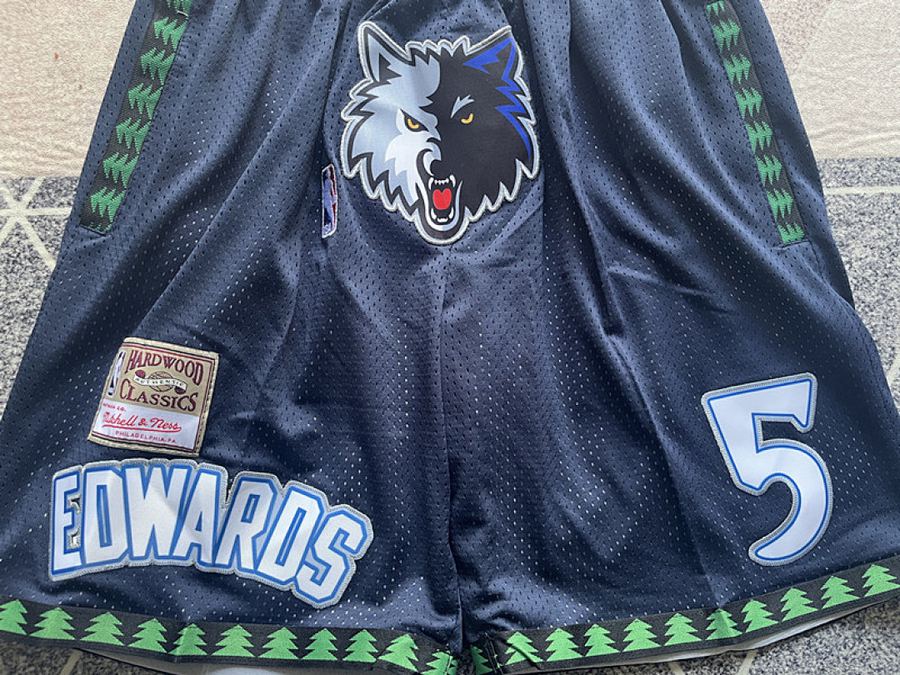 Timberwolves Navy Blue Retro Jersey