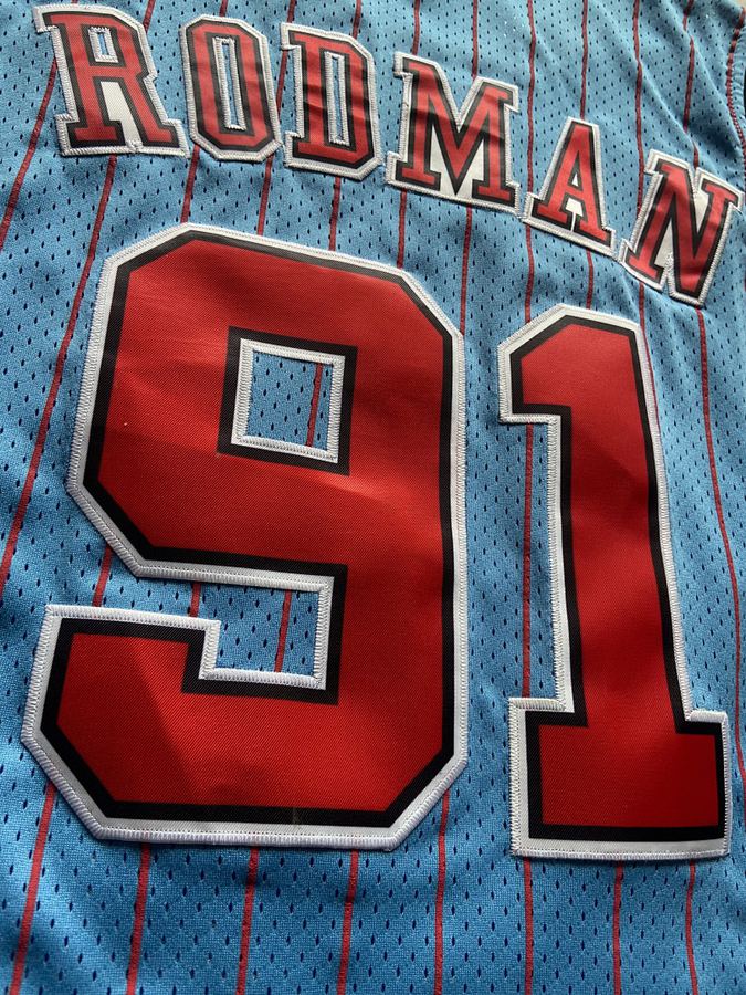 Bulls #91 Blue Retro Jersey