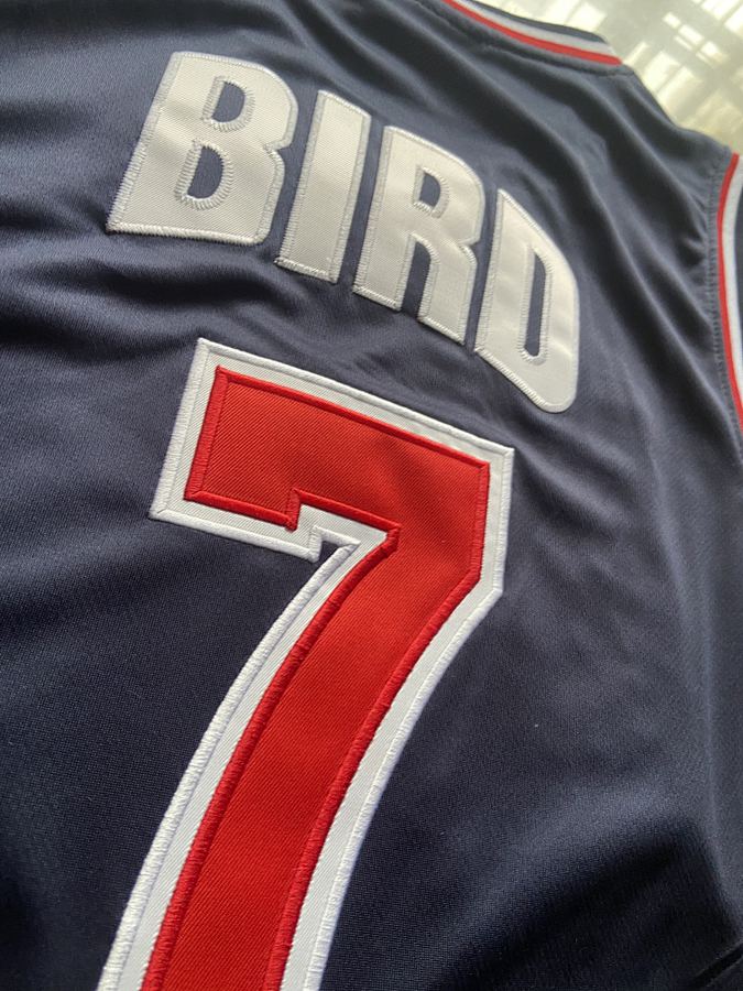 USA Dream Team #7 Larry Bird Blue Jersey