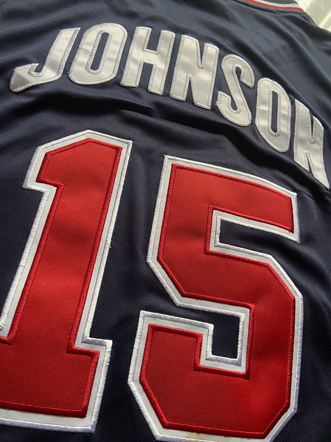 USA Dream Team #15 Magic Johnson Blue Jersey