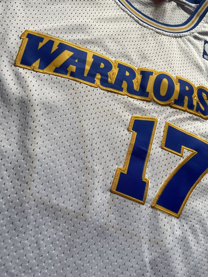 Warriors #17 White Retro Jersey