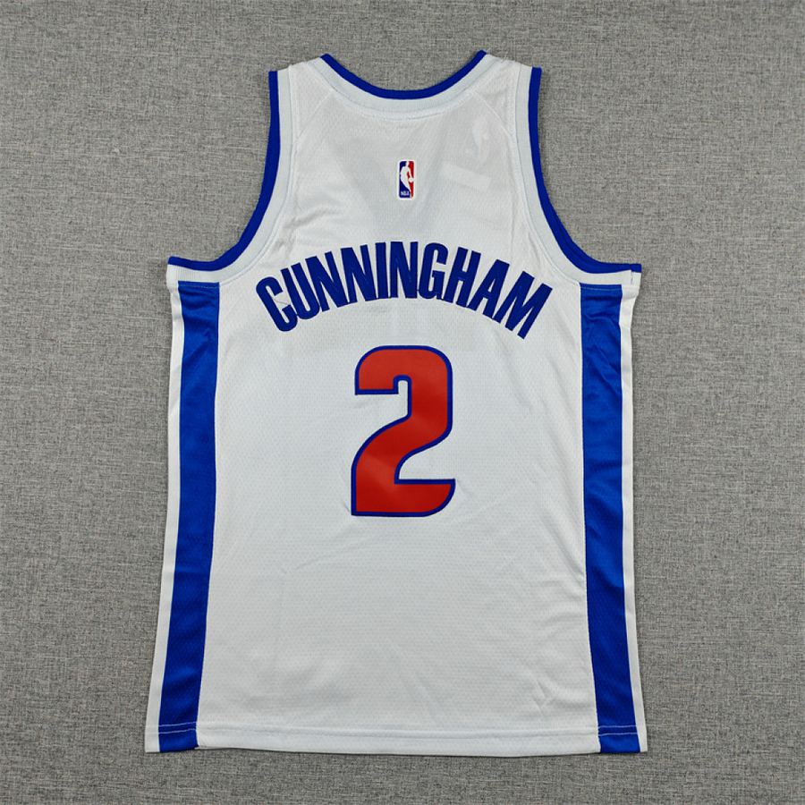Pistons #2 White Kids Jersey