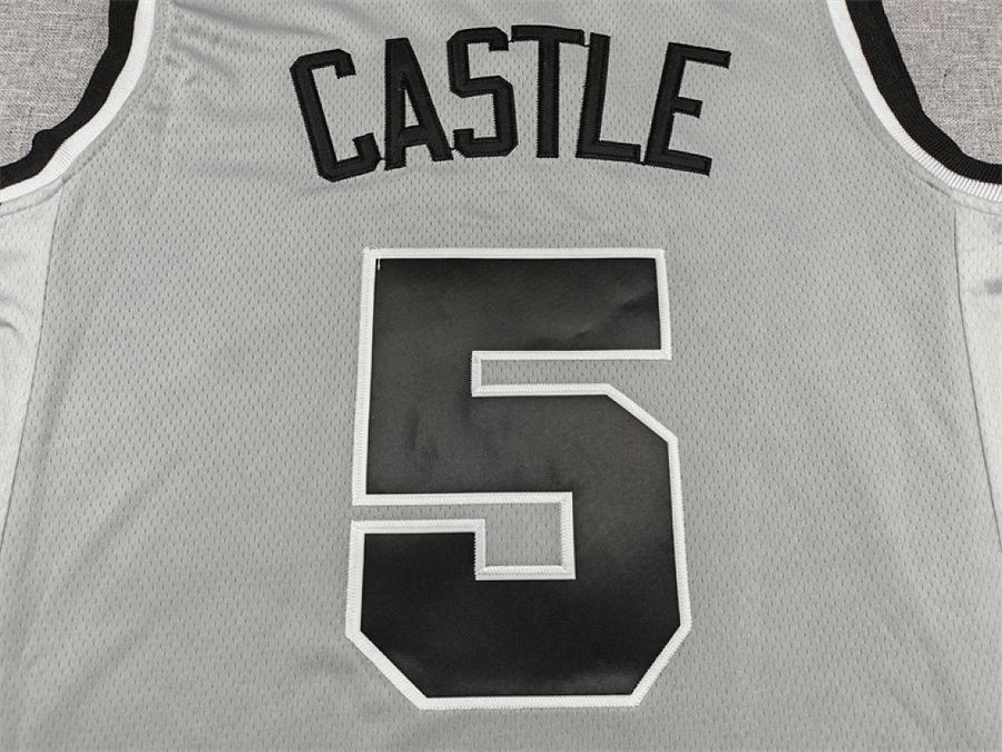 Spurs #5 Gray Statement Jersey