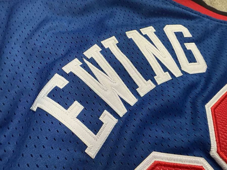 Knicks #33 Embroidered Collab Jersey