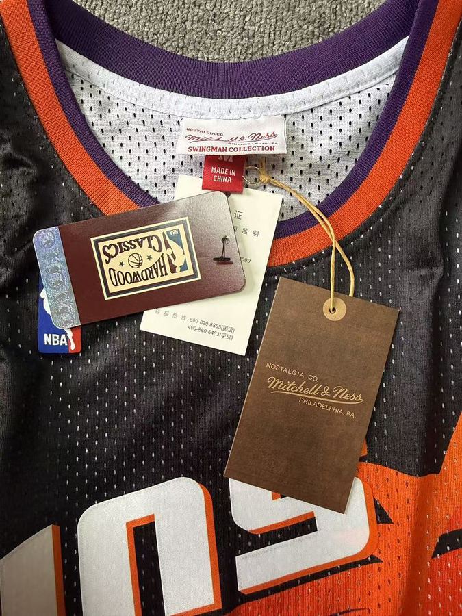 Suns #13 Steve Nash Black Retro Heat Pressed Jersey