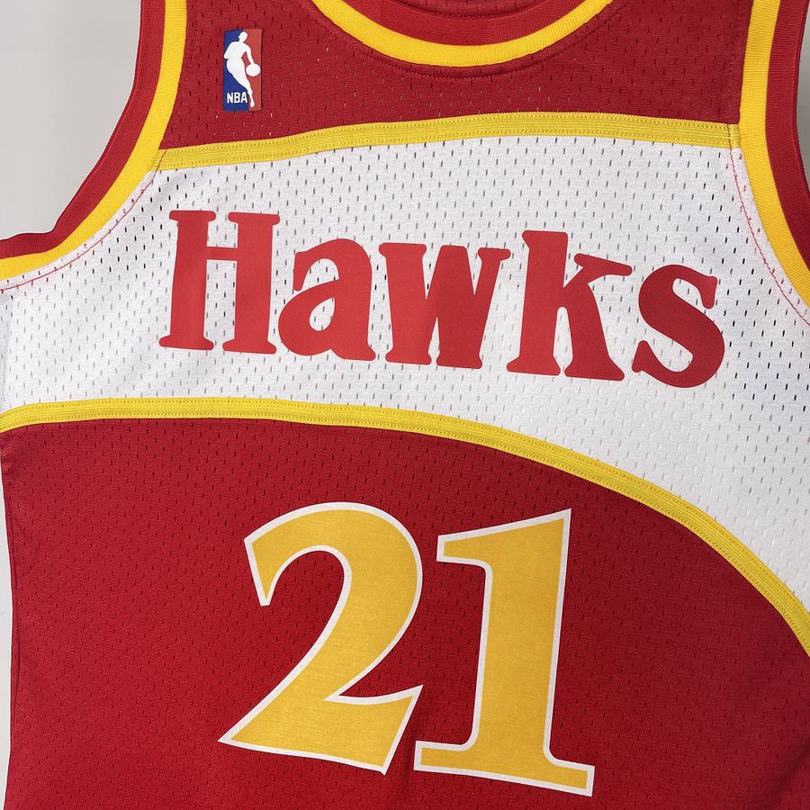 Eagles #21 Red Retro Heat Pressed Jersey