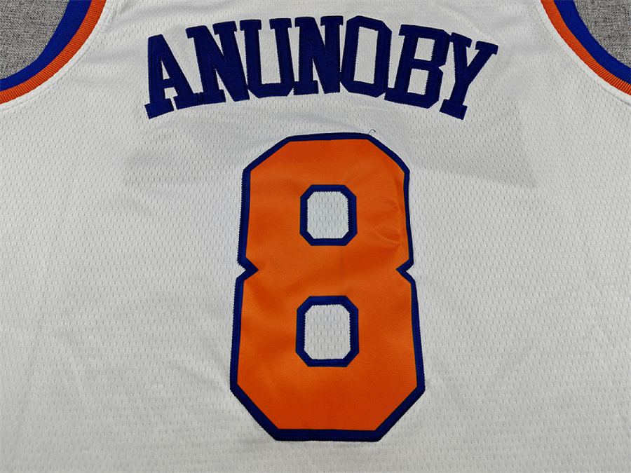 Knicks #8 White Jersey