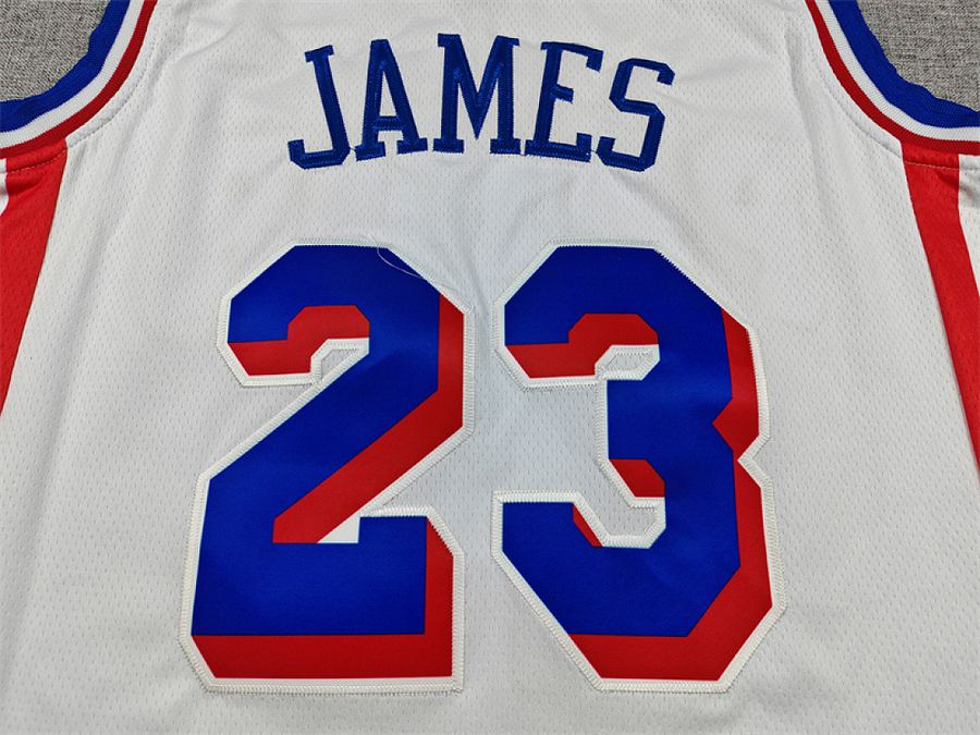 76ers #23 White Jersey