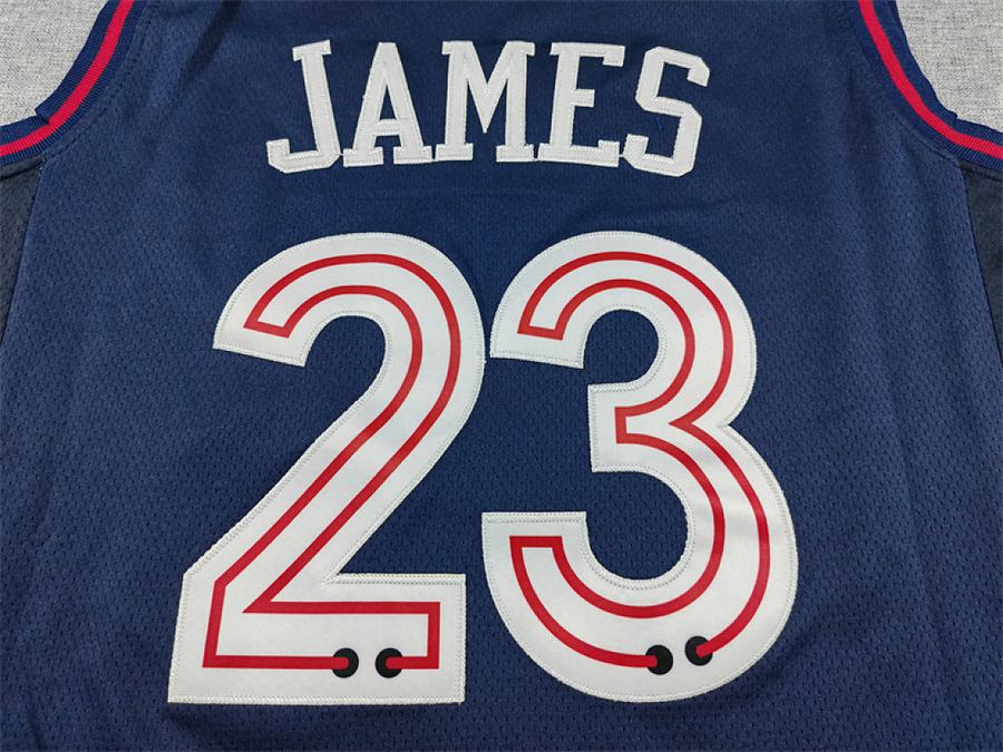 76ers #23 Navy Blue City Edition Jersey
