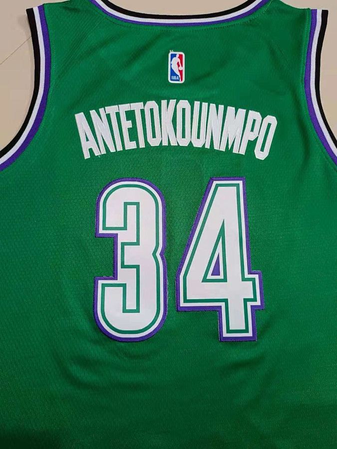 Bucks Giannis Antetokounmpo Green Jersey