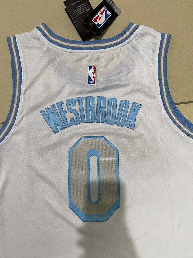 Lakers #0 White Jersey