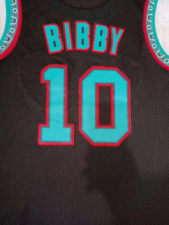 Grizzlies #10 Black Retro Jersey