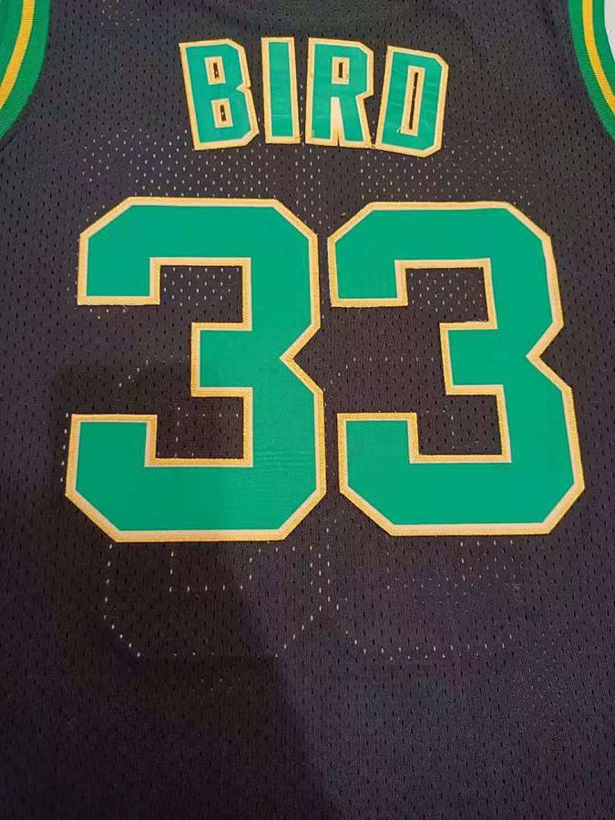 Celtics #33 Black Retro Jersey